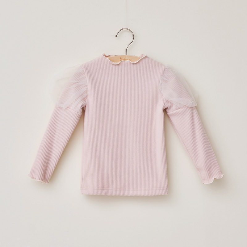 Áo thun len gân Bebezoo tay bồng BEC4TS104