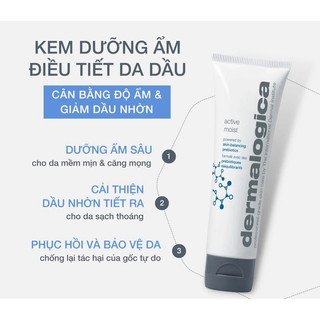 Kem dưỡng ẩm giảm dầu nhờn Active Moist Dermalogica 100ml