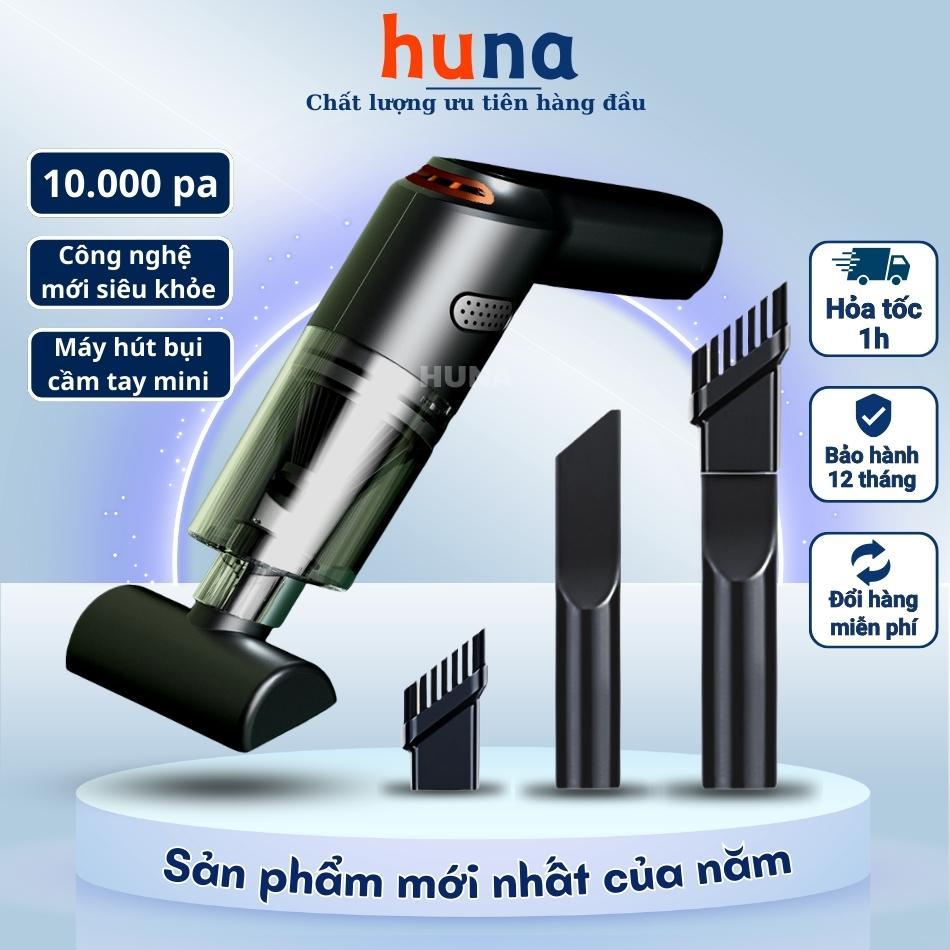 Máy hút bụi mini cầm tay không dây HuNa Máy hut bụi đa năng lưc hút mạnh 10.000pa  hút bụi Ô tô giường nệm sofa sàn