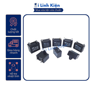 Tụ quạt 1uf 1.2uf 1.5uf 2uf 2.5uf 3uf 5uf 450vac cbb61 chân cắm jack