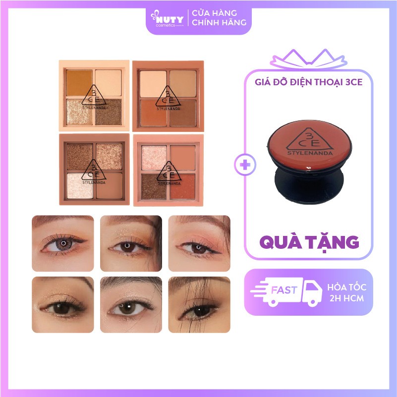 Bảng Phấn Mắt Mini 4 ô 3CE Multi Eye Color Palette (3.2g)