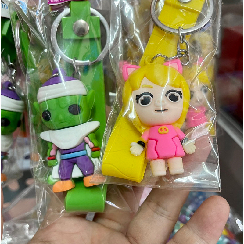 Móc khoá hoạt hình nhiều mẫu siêu kute vòng móc khoá dày dặn