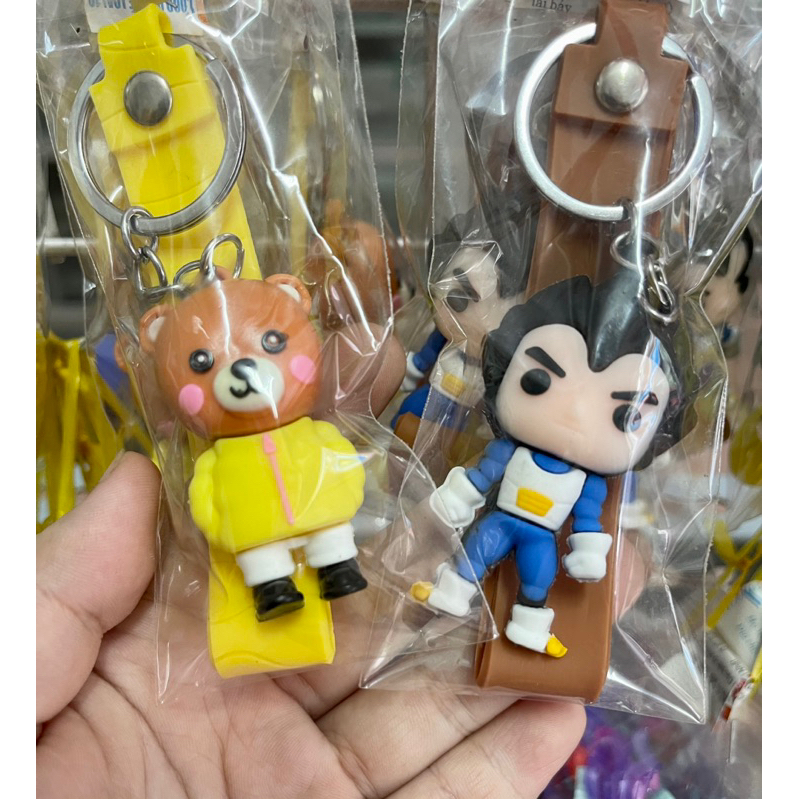 Móc khoá hoạt hình nhiều mẫu siêu kute vòng móc khoá dày dặn