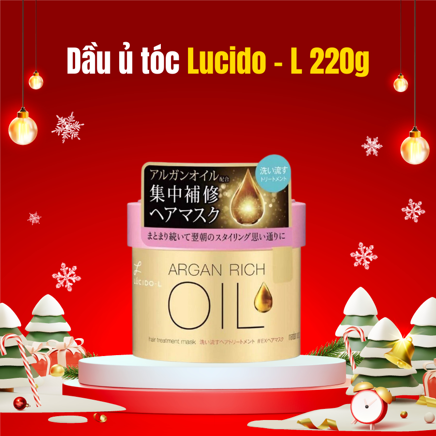 Kem Ủ Tóc Lucido-L Phục Hồi Chuyên Sâu và Dưỡng Ẩm 220g
