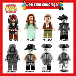 Xếp hình Minifigure Nhân vật Cướp biển vùng Caribbean - Đồ Chơi Lắp Ghép Sáng Tạo - POGO PG8048