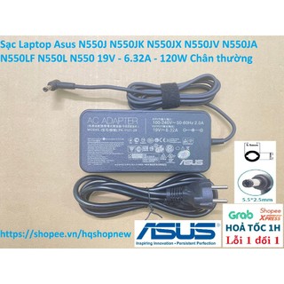 ⚡️[Sạc zin] Sạc Laptop Asus N550J N550JK N550JX N550JV N550JA N550LF N550L N550 19V - 6.32A - 120W Chân thường