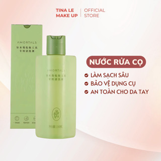 Nước vệ sinh dụng cụ trang điểm Amortals, nước vệ sinh cọ, mút, bông phấn trang điểm TINA LÊ MAKE UP