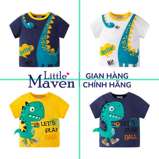 Áo thun cotton Be Top khủng long cho bé trai 2 - 7 tuổi - Little Maven Chính Hãng