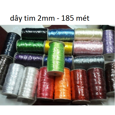 Nguyên liệu Dây tim 2mm / 185m / cuộn