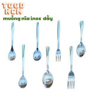 Muỗng-nĩa inox-muỗng cafe đá chanh loại dầy chống han dỉ