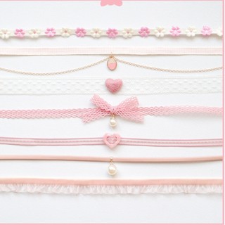 Chocker xinh BST màu hồng Mayconner