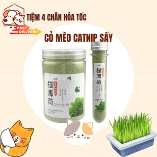 Cỏ mèo khô bạc hà mèo catnip thư giãn mlem mlem cho mèo