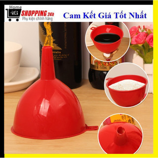 Phễu nhựa to, phễu/ quặng lọc có móc treo tiện lợi, chất liệu nhựa cao cấp, phễu nhựa đỏ có quai vòi dài
