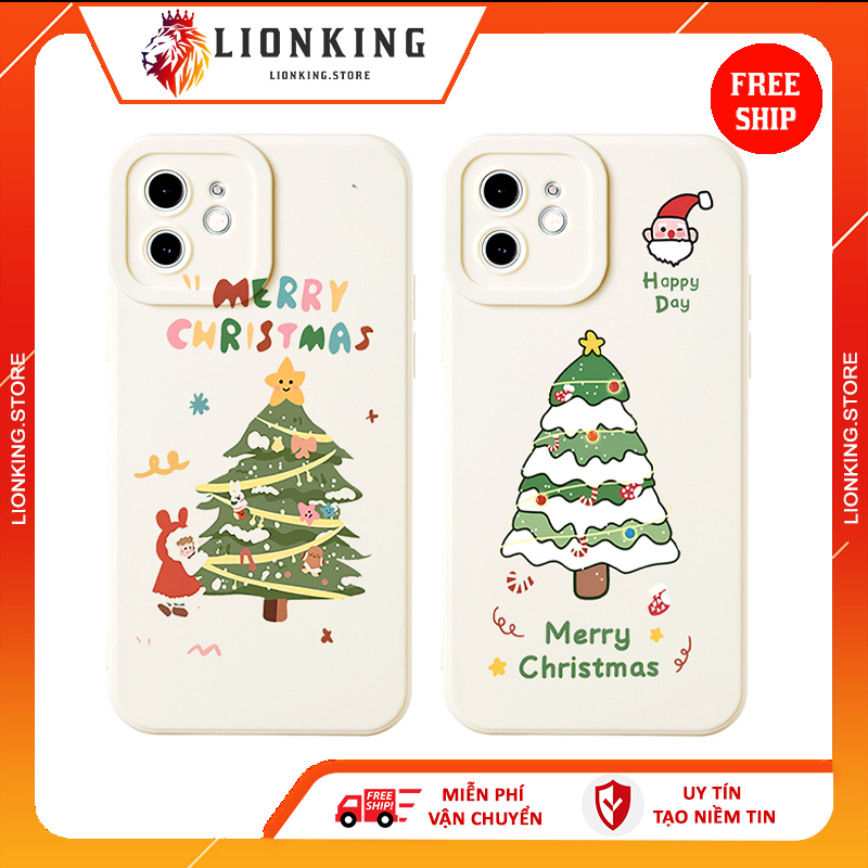 Ốp lưng iphone Noel cho máy iphone 6 7 8 Plus X Xr XsM 11 12 13 14 15 ProMax LionKing OM7