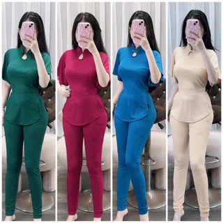 Bộ tăm lạnh,bộ thun nữ,bộ nữ sang chảnh,bộ thun nữ mặc nhà,set thun nữ 43-58kg shopdangphuc