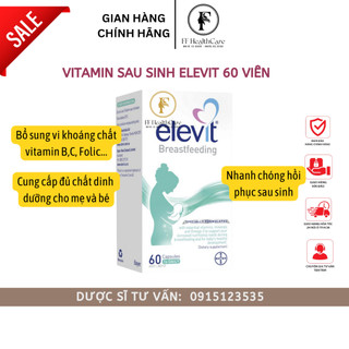 Elevit sau sinh 60 viên Úc- Elevit Breastfeeding – Elevit sau khi sinh & cho con bú