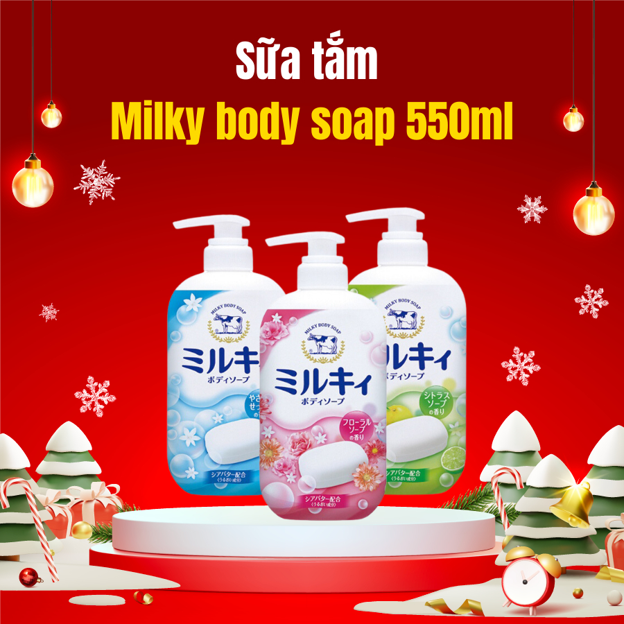 Sữa tắm Milky Body Soap Cow 550mL