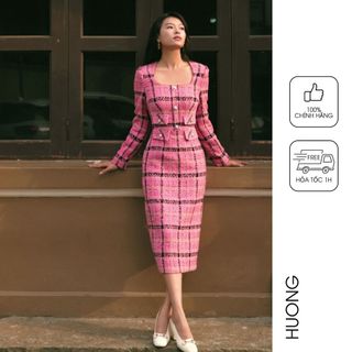 Miu Miu Tweed Long Dress HUONG BOUTIQUE HBV1217
