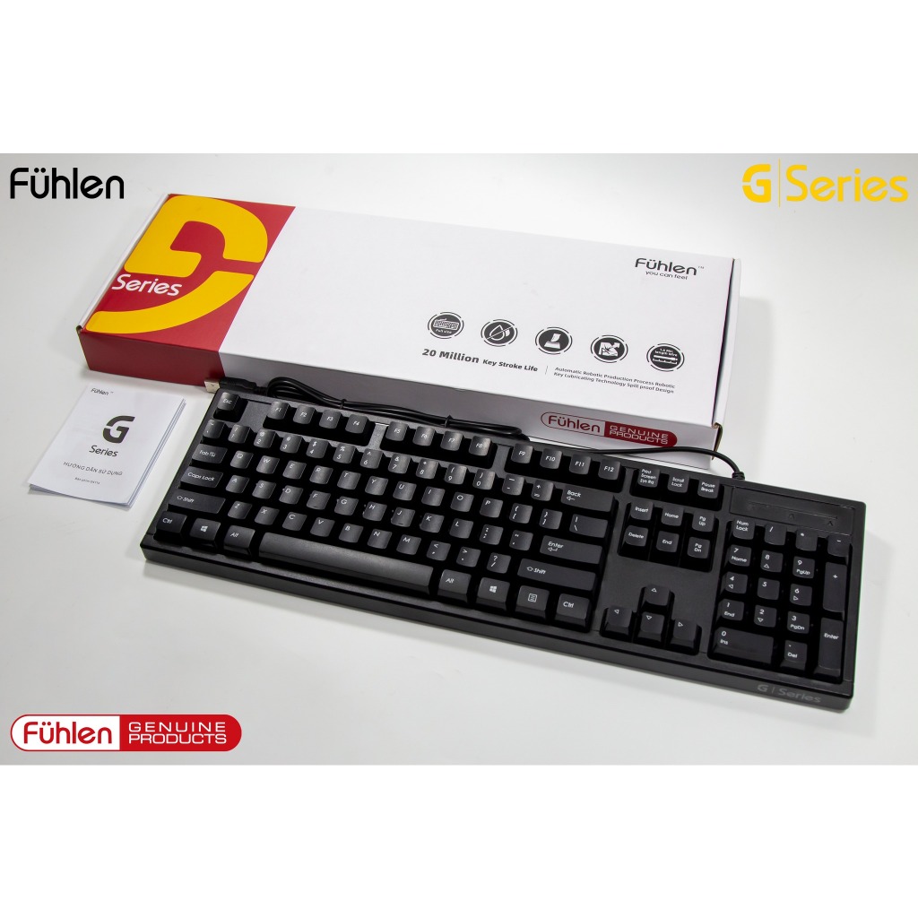 Bàn phím máy tính có dây Fuhlen G411s- mẫu mới 2024