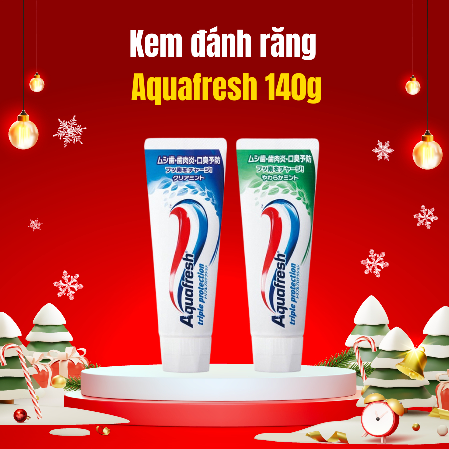 Kem Đánh Răng Aquafresh Triple Protection 140g Hàng Nội Địa Nhật Bản