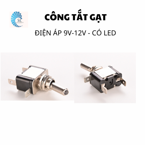 Công Tắc Gạt -  Có Đèn LED -  12V 20A ON-OFF