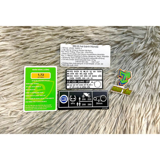 Bộ tem thông số wave alpha zin trần 2022- 2023, tem zin sắc nét