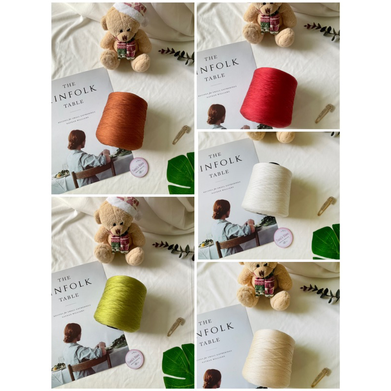 Yarn - Sợi Tencel Nhật 100% - Sợi chập 0.8mm - Sợi mền, mát và bóng đan móc áo váy, áo dài - 1 cuộn dư áo - Terri Store