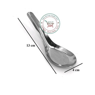 Muỗng canh bầu-muỗng ăn hột vịt inox không han rỉ