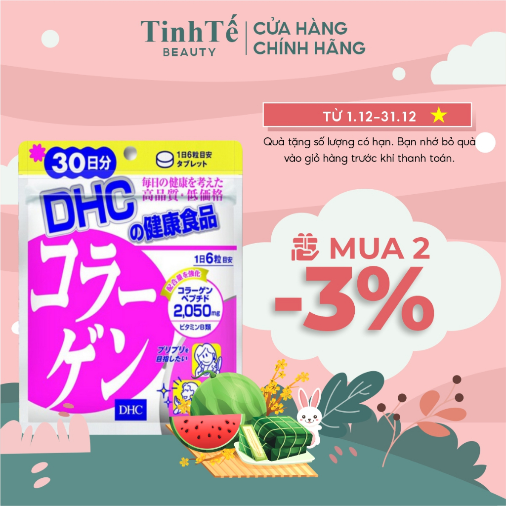 Viên uống chống lão hóa - đẹp da DHC Collagen Nhật Bản 30 Ngày (180viên/gói)