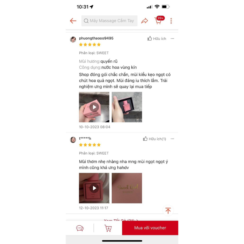 Nước Hoa Vùng Kín Cô Bé Cao Cấp Whisis Sweet Girl Inner 5ml Ngọt Ngào Tinh Tế Lưu Hương 48H