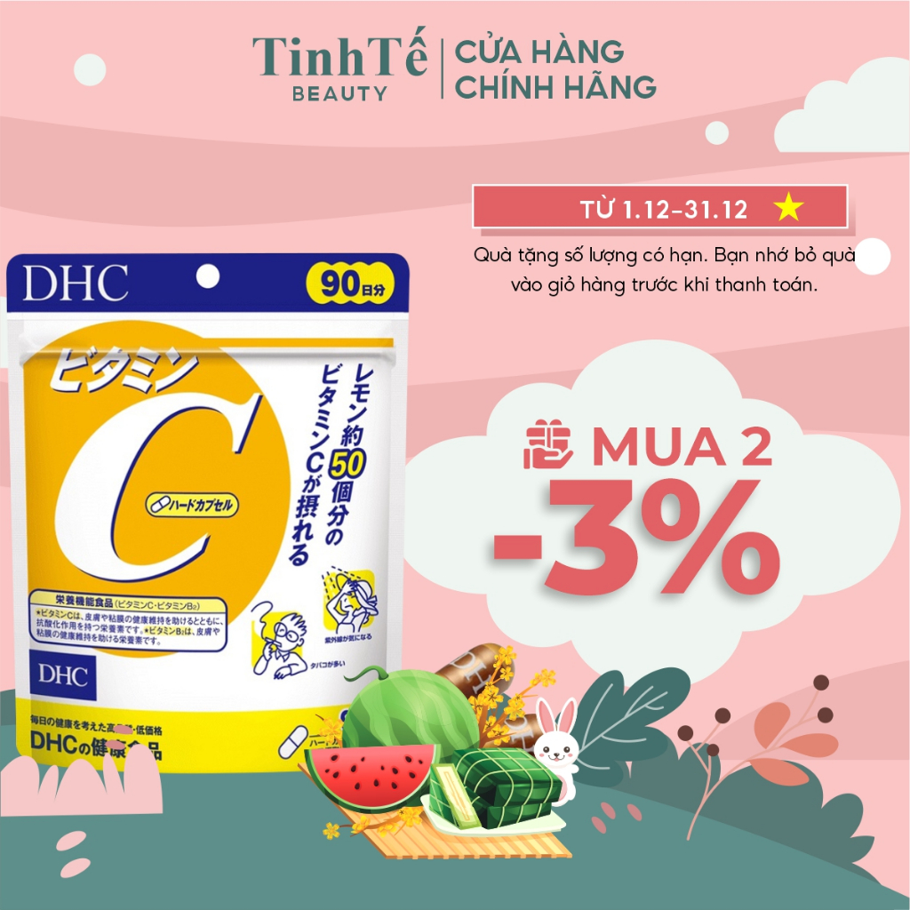 Viên uống DHC Bổ sung Vitamin C Nhật Bản 90 ngày (180viên/gói)