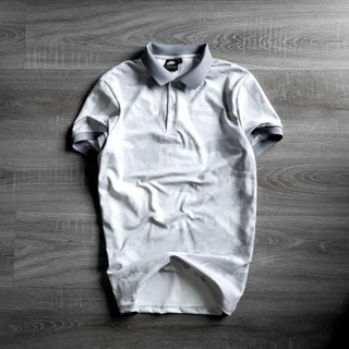 Áo thun nam có cổ polo big size thun lạnh đen xám