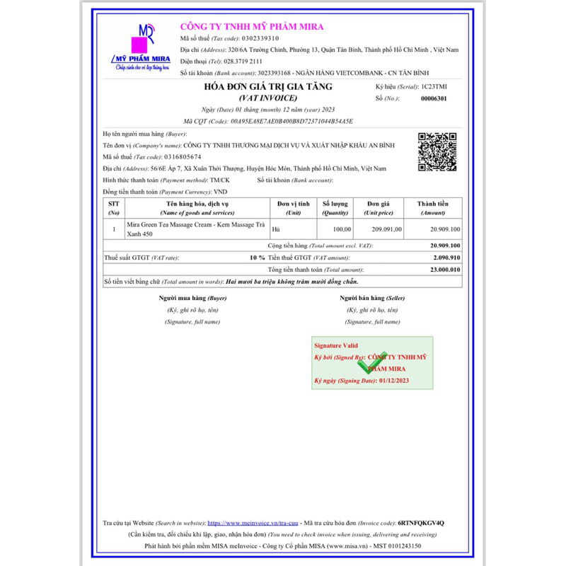 Kem Massage Trà Xanh - Green Tea Massage Cream - An Bình Cam Kết Chính Hãng