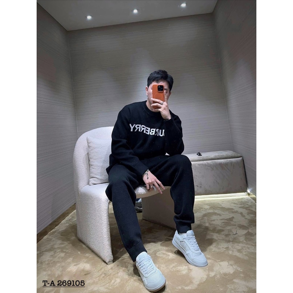 Áo Len BBR Nam Nữ Thêu Chữ Viền Kẻ Ngang Siêu Đẹp - Áo Len BBR Nam Thêu Chữ Cao Cấp