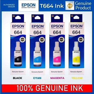 Mực in mầu Epson T664 dùng cho máy L110,L120, L210,L220, L300,L310, L350,L365 ( 4 màu )
