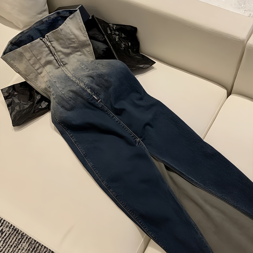 UV001 Váy bò ôm body đuôi cá dài xuân hè Jeans Denim xanh xinh Sẵn IB GIảm 30K