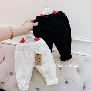 Quần kaki dài cho bé trai mặc phối áo dài tết