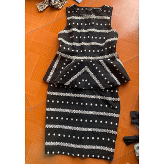 Set áo váy peplum NYC xuất dư size M