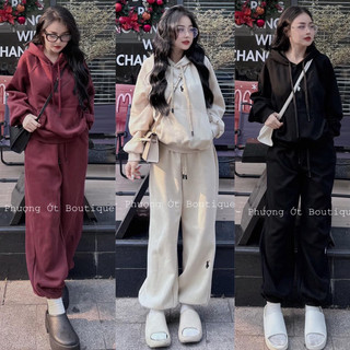 Set Bộ Nỉ Mũ In H..M