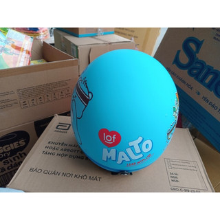 Mũ bảo hiểm 3/4 Malto màu xanh