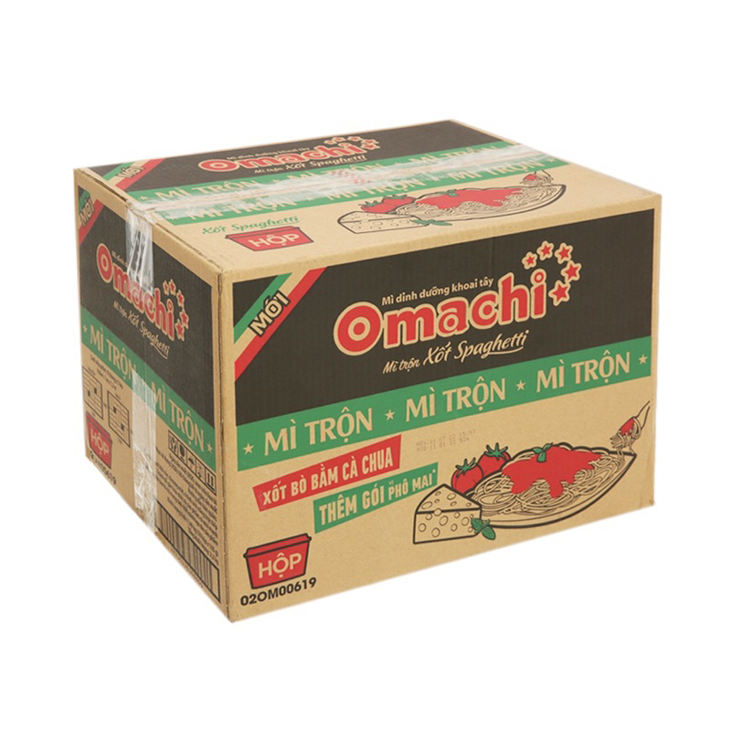 Combo 5 tô mì trộn Omachi xốt Spaghetti tô 105g