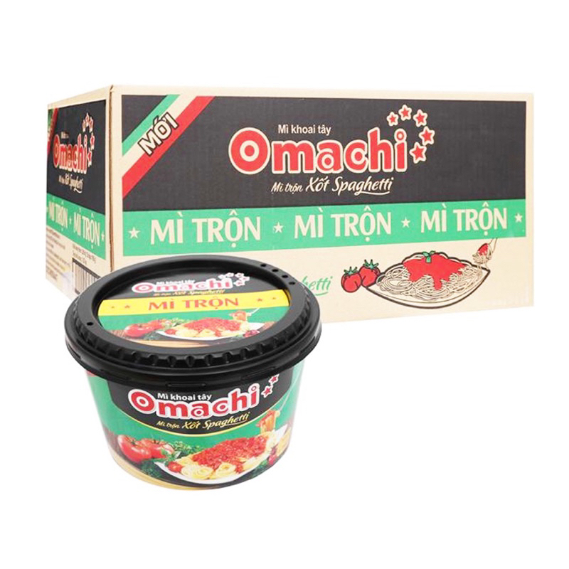 Combo 5 tô mì trộn Omachi xốt Spaghetti tô 105g