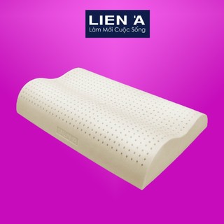 Gối cao su liên á contour , chống ngáy - cao su thiên nhiên 100%