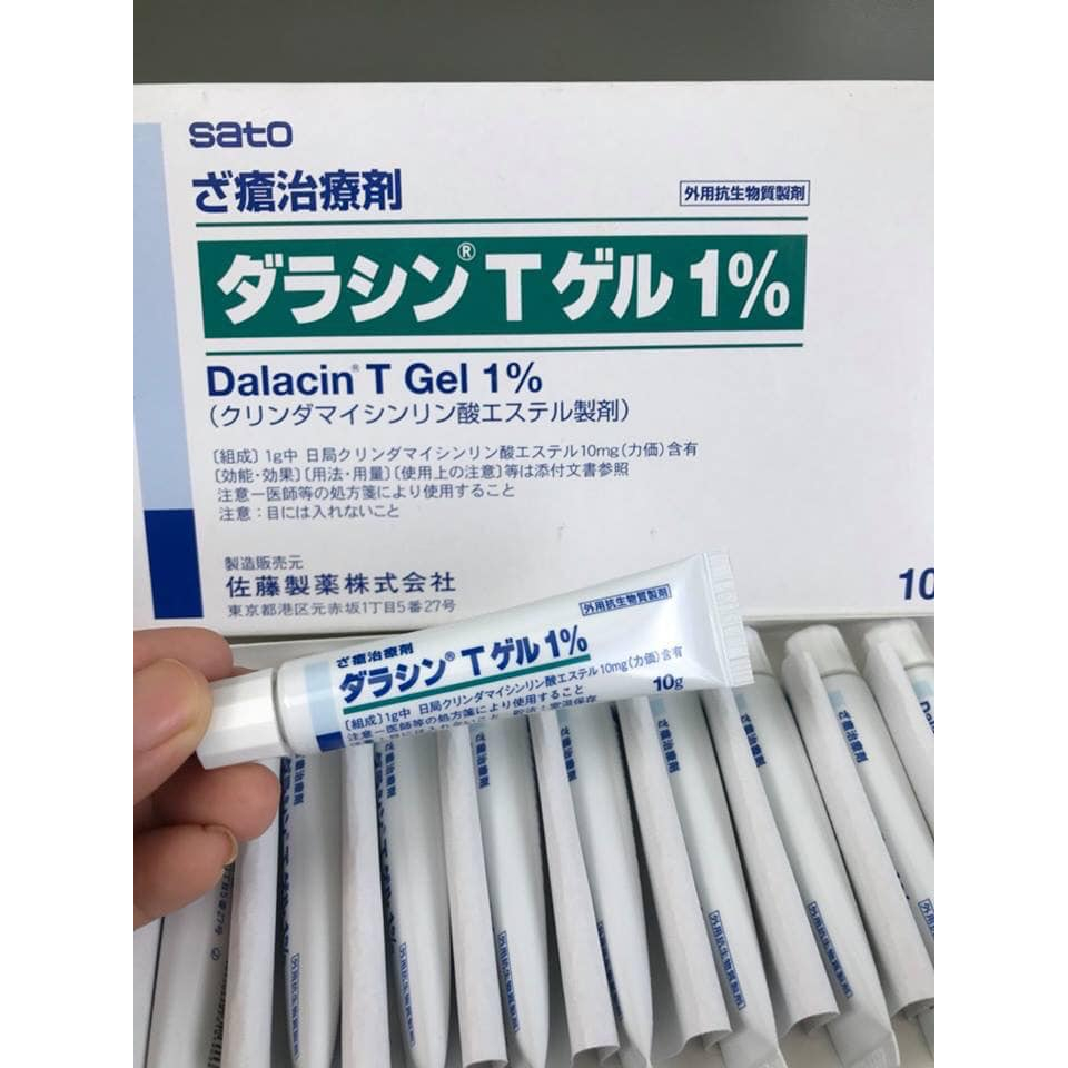 Tuýp 10g Kem Giảm Mụn Sato Nhật Bản Chính Hãng 1%