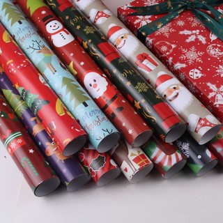 Set 5-10 tờ giấy gói quà trang trí noel siêu đẹp, giấy bọc quà dày - bóng - chất lượng