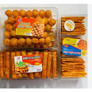 Bánh pò quẩy xiên vừng đặc sản hải phòng, hộp 70 cái vị cay, mùi bò truyền thống đồ ăn vặt tuổi thơ siêu ngon