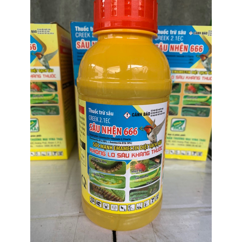 SÂU NHỆN 666_Sức Mạnh EMAMECTIN Diệt Sạch Sâu 450ml