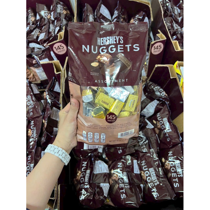 Kẹo Chocolate Hershey's nuggets Mỹ 1.58kg (date 05/2024)