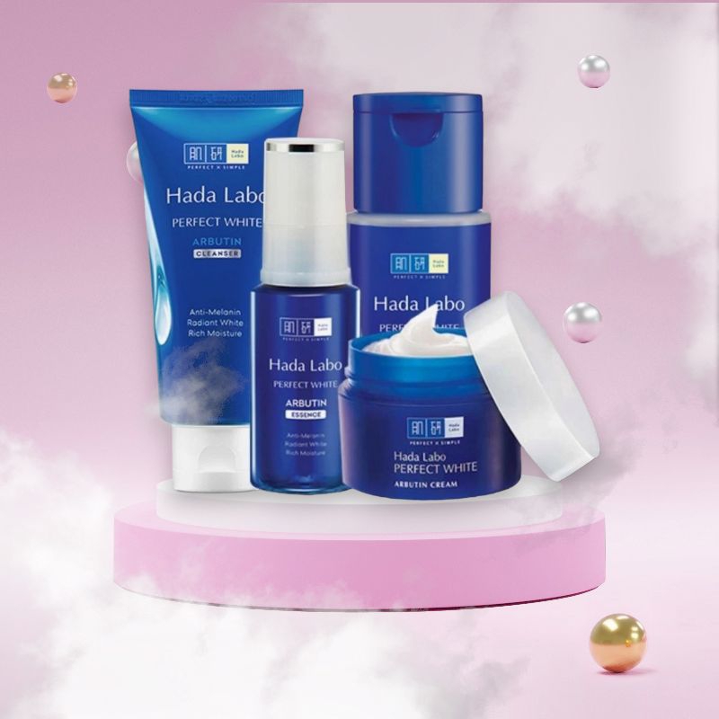 Combo Bộ dưỡng trắng da Hada Labo Perfect White