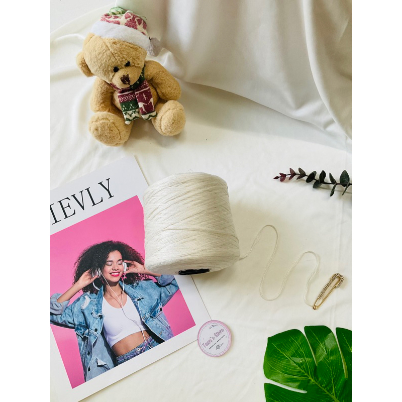 Yarn - Sợi Lụa 100% Silk | Sợi chập - Cỡ sợi 0.6mm ~ 0,8mm | Sợi bóng, mền, đẹp - Đan móc áo, váy, áo dài | Terri Store